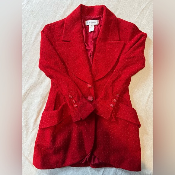 Karl Lagerfeld 1980s Red Jacket - Picture 13 of 13